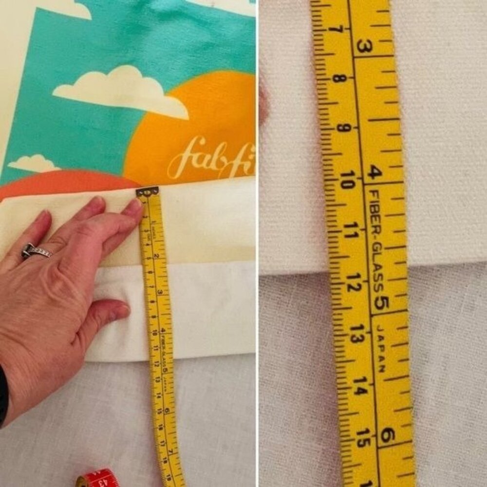 Summer Sunset Canvas Beach Tote FabFitFun Shoulder Bag Foldable Travel Shopping - Picture 11 of 12